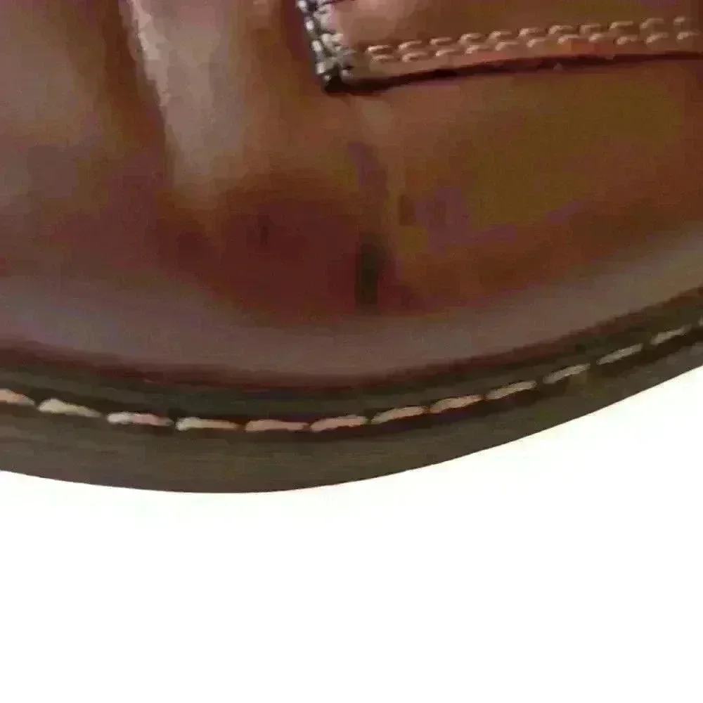 George Men's Brown Memory Foam Plain Lace Oxford Size 10